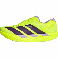 adidas Laufschuhe<· Adizero Takumi Sen 11 Schuh Solar Yellow / Aurora Plum / Powder Plum