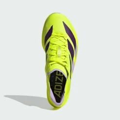 adidas Laufschuhe<· Adizero Takumi Sen 11 Schuh Solar Yellow / Aurora Plum / Powder Plum