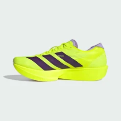 adidas Laufschuhe<· Adizero Takumi Sen 11 Schuh Solar Yellow / Aurora Plum / Powder Plum