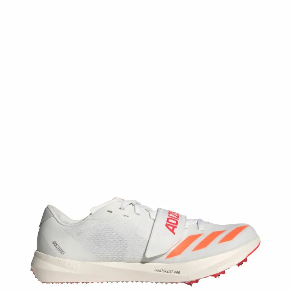 adidas Laufschuhe|Multifunktionsschuhe<· Adizero TJ/PV Leichtathletikschuh Cloud White / Lucid Orange / Lucid Red