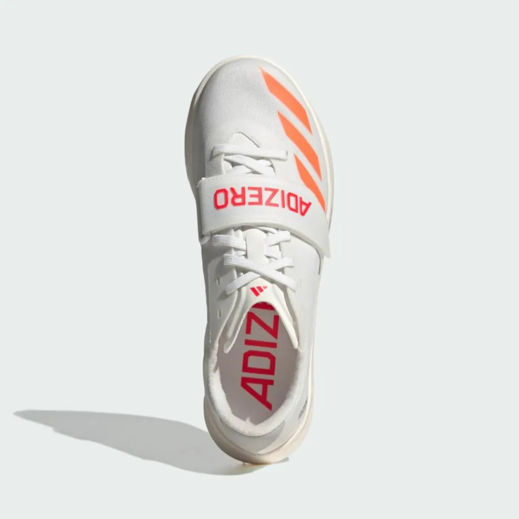adidas Laufschuhe|Multifunktionsschuhe<· Adizero TJ/PV Leichtathletikschuh Cloud White / Lucid Orange / Lucid Red