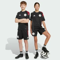 adidas Shorts<· Ajax Tiro 25 Competition Kids Black / White / Bold Red