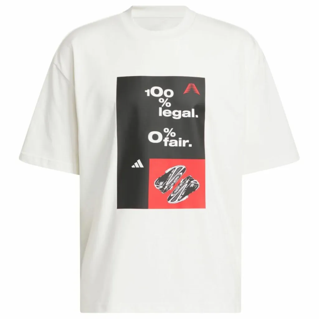adidas Basketball|Basketball<· ANTHONY EDWARDS ARCHIVE T-SHIRT Cloud White