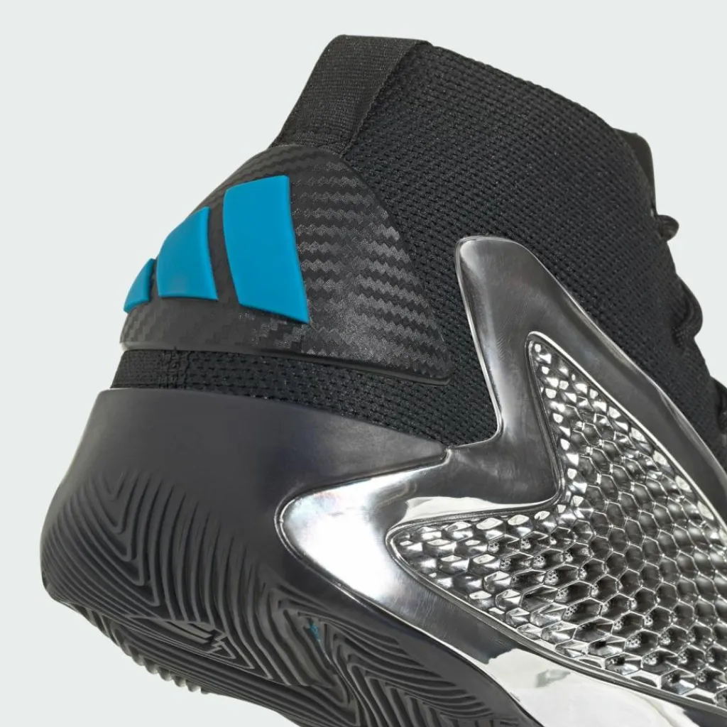 adidas Basketball|Basketball<· Anthony Edwards 1 Low Basketballschuh Core Black / Silver Metallic / Core Black