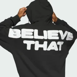 adidas Basketball|Basketball<· ANTHONY EDWARDS BELIEVE THAT HOODIE Black