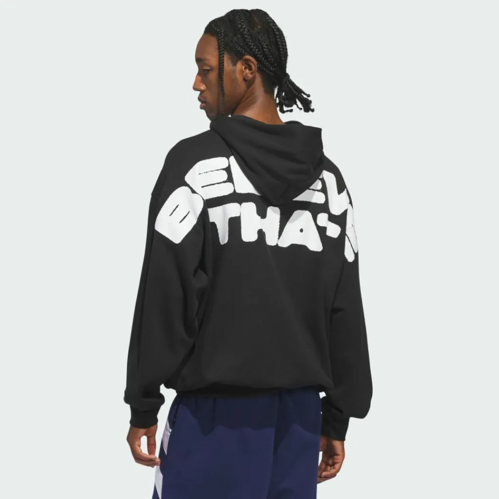 adidas Basketball|Basketball<· ANTHONY EDWARDS BELIEVE THAT HOODIE Black