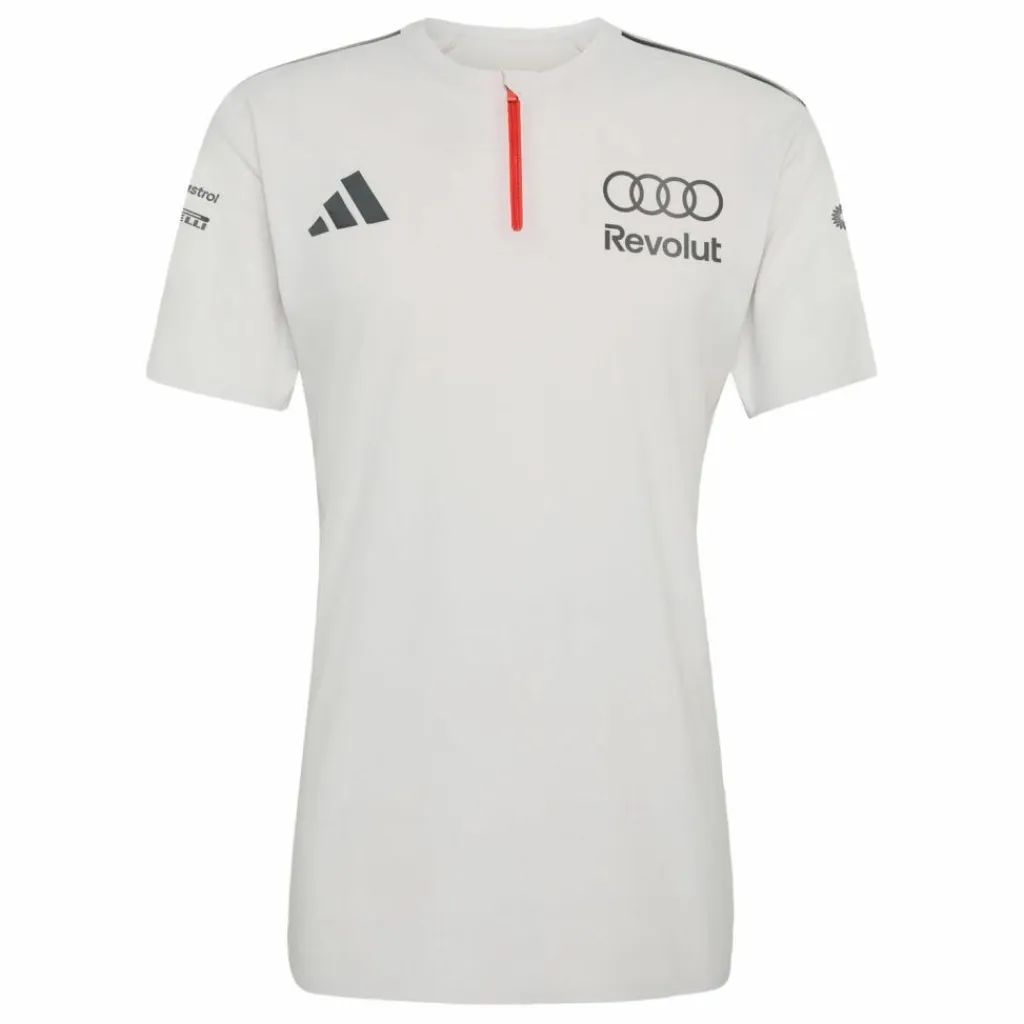 adidas Tops & Tanks<· AUDI REVOLUT F1 TEAM Chalk Pearl / Iron Metallic