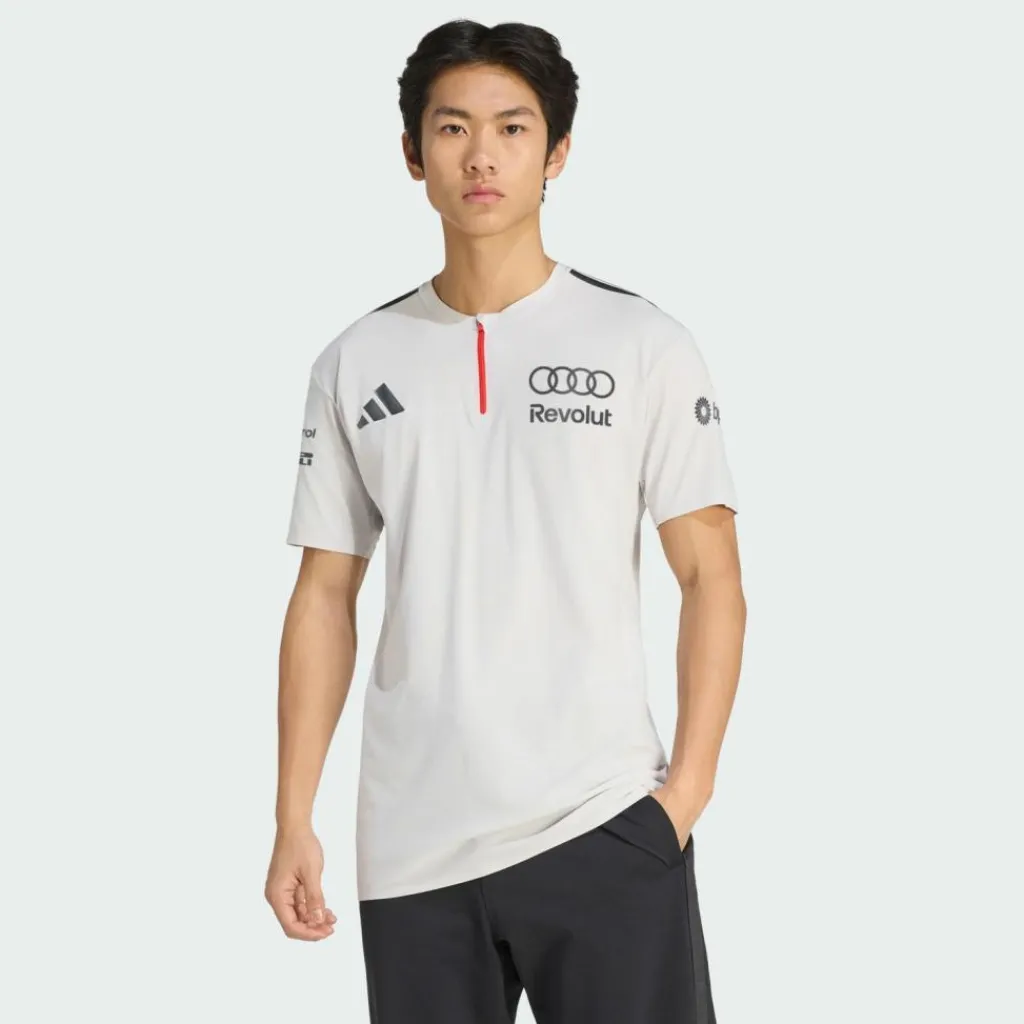 adidas Tops & Tanks<· AUDI REVOLUT F1 TEAM Chalk Pearl / Iron Metallic