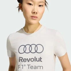 adidas Tops & Tanks<· AUDIREVOLUTF1TEAMDNAGRAFIKT-SHIRT Chalk Pearl