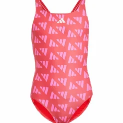 adidas Schwimmen<· BAR LOGO semi lucid red-lucid pink