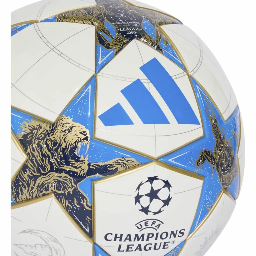 adidas Fußball|Fußball<· Champions League J290 white-dkblue-panton-g