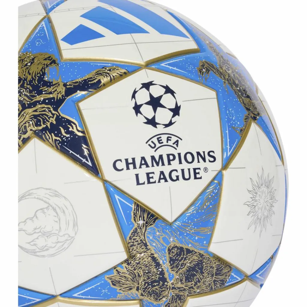 adidas Fußball|Fußball<· Champions League J290 white-dkblue-panton-g