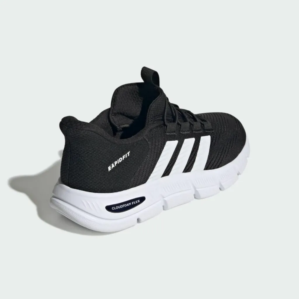 adidas Sneaker<· CLOUDFOAM FLEX RAPIDFIT SCHUH Core Black / Cloud White / Silver Metallic