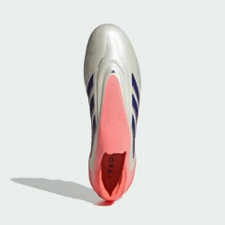 adidas Fußballschuhe<· Copa Pure 3 Elite Laceless FG Off White / Lucid Blue / Signal Coral