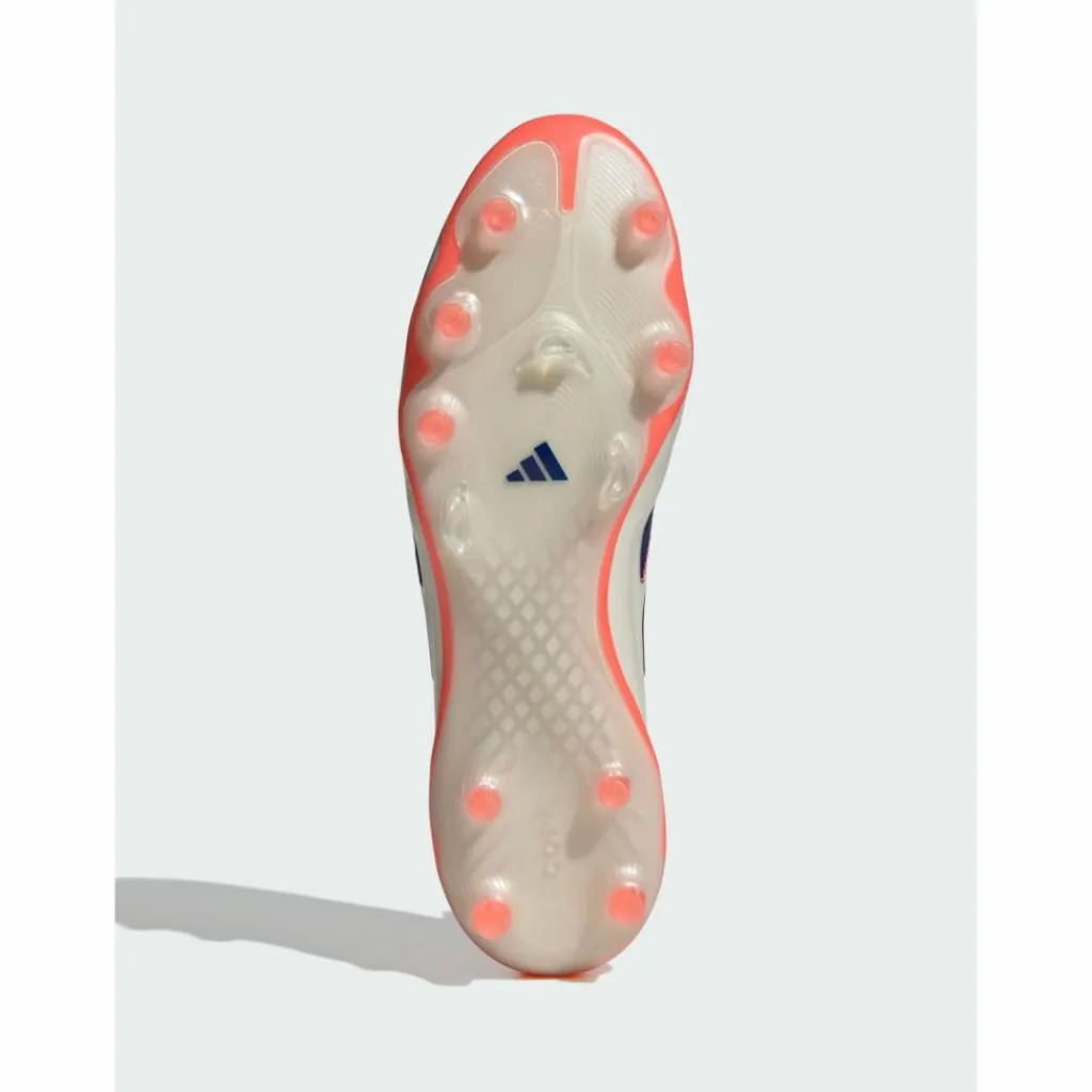 adidas Fußballschuhe<· Copa Pure 3 Elite Laceless FG Off White / Lucid Blue / Signal Coral