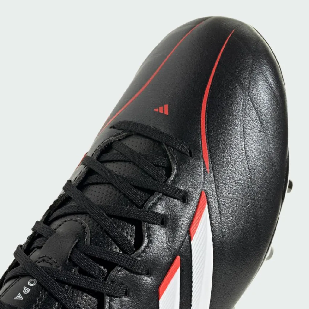 adidas Fußballschuhe<· COPA PURE IV LEAGUE Firm Ground Kids Core Black / Cloud White / Lucid Red