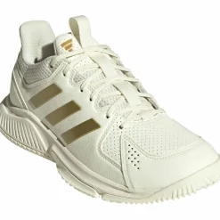 adidas Volleyball|Tischtennis<· Court Flight owhite-goldmt-cblack