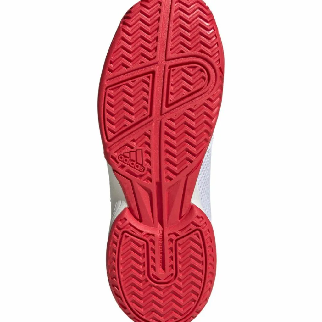 adidas Tennis<· Courtflash K ftwr white-core black-lucid red