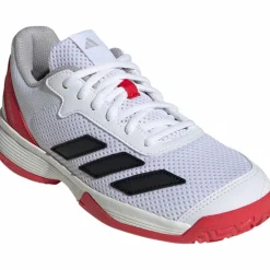 adidas Tennis<· Courtflash K ftwr white-core black-lucid red