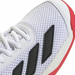 adidas Tennis<· Courtflash K ftwr white-core black-lucid red