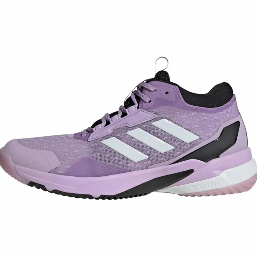 adidas Volleyball|Hallenschuhe<· Crazyflight 6 Mid Schuh für Powder Plum / Zero Metalic / Core Black