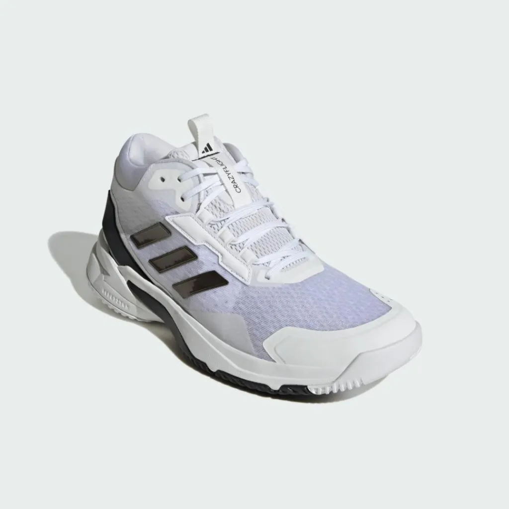 adidas Volleyball|Hallenschuhe<· Crazyflight 6 Mid Indoor Schuh Cloud White / Core Black / Cloud White