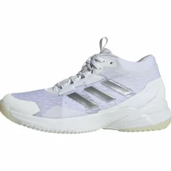 adidas Volleyball|Hallenschuhe<· Crazyflight 6 Mid Schuh für Cloud White / Silver Metallic / Core Black