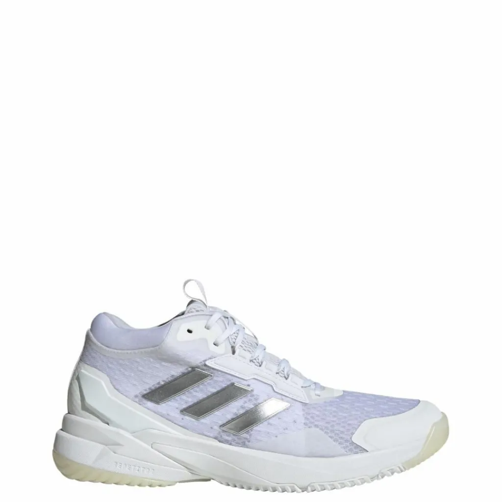 adidas Volleyball|Hallenschuhe<· Crazyflight 6 Mid Schuh für Cloud White / Silver Metallic / Core Black