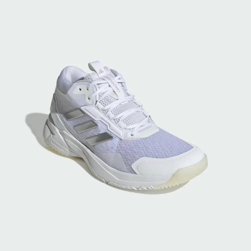 adidas Volleyball|Hallenschuhe<· Crazyflight 6 Mid Schuh für Cloud White / Silver Metallic / Core Black