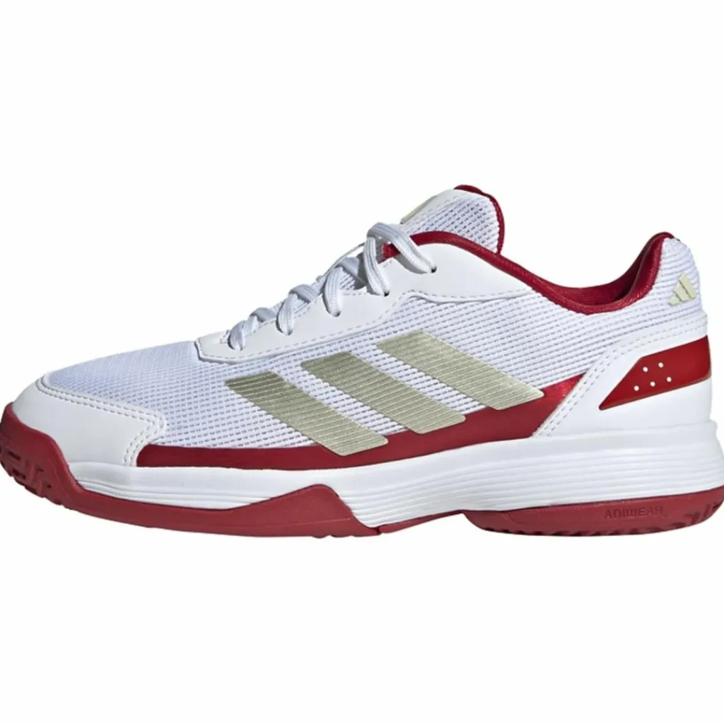 adidas Tennis|Tennis<· Crazyquick Kids Padelschuh Cloud White / Ice Gold Met. / Cloud White