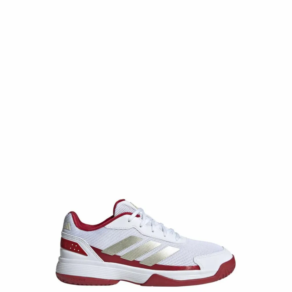 adidas Tennis|Tennis<· Crazyquick Kids Padelschuh Cloud White / Ice Gold Met. / Cloud White