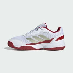 adidas Tennis|Tennis<· Crazyquick Kids Padelschuh Cloud White / Ice Gold Met. / Cloud White