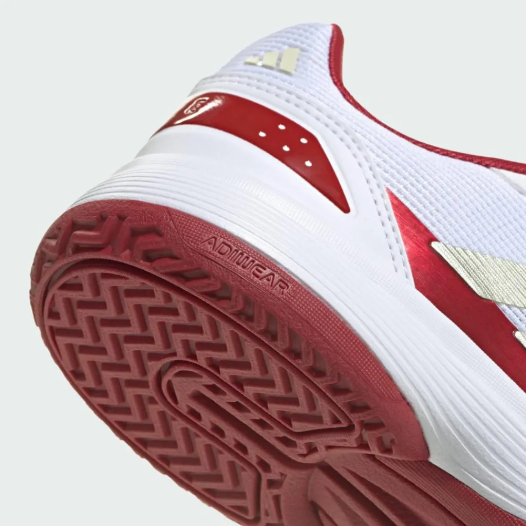 adidas Tennis|Tennis<· Crazyquick Kids Padelschuh Cloud White / Ice Gold Met. / Cloud White