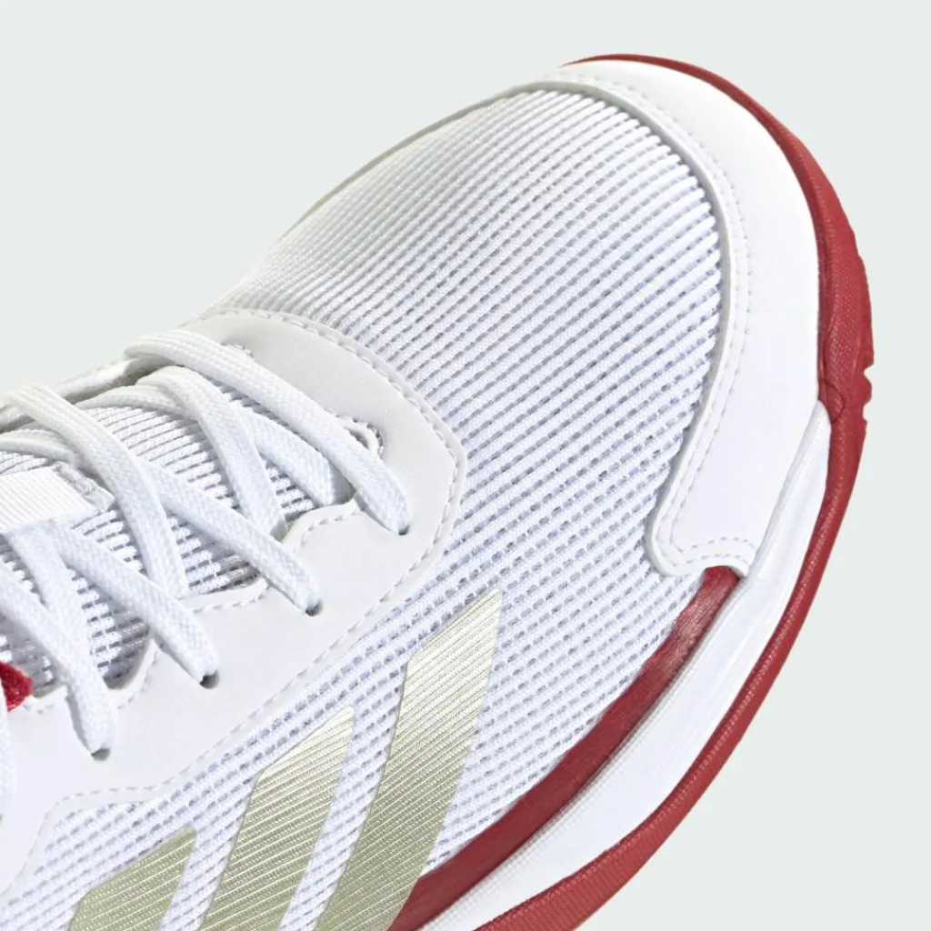 adidas Tennis|Tennis<· Crazyquick Kids Padelschuh Cloud White / Ice Gold Met. / Cloud White