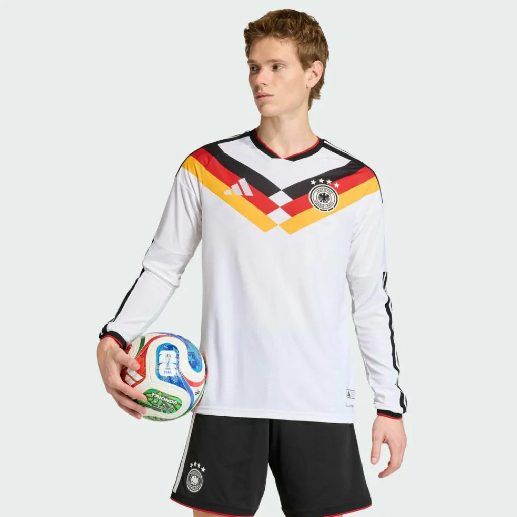 Online · Deutschland 26 Authentic langärmeliges Herren Trikots