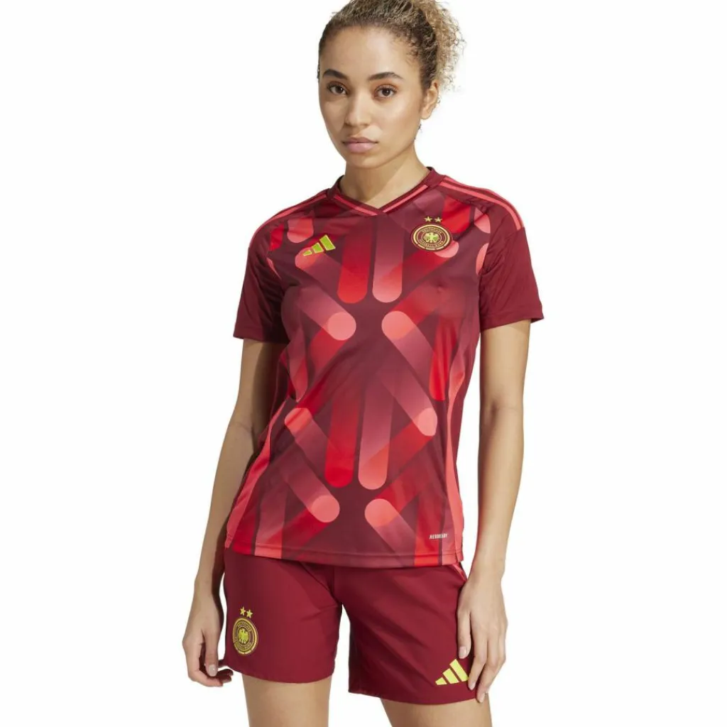 adidas Trikots<· DFB EM 2025 Auswärts team coll burgundy 2