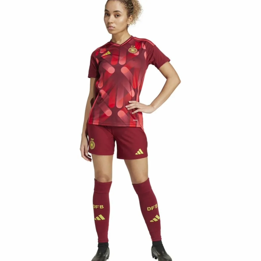 adidas Trikots<· DFB EM 2025 Auswärts team coll burgundy 2