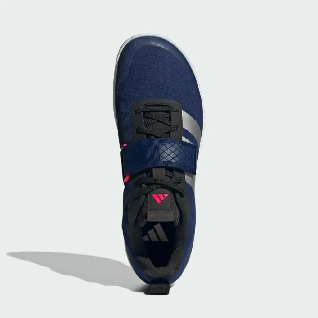adidas Fitnessschuhe|Fitnessschuhe<· Die Total Weightlifting Schuhe Dark Blue / Silver Metallic / Core Black