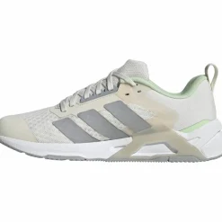 adidas Fitnessschuhe<· DROPSET CONTROL chalk white-halo silver-lime burst