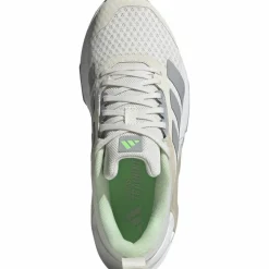 adidas Fitnessschuhe<· DROPSET CONTROL chalk white-halo silver-lime burst