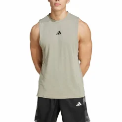 adidas Tops & Tanks<· D4T silver pebble