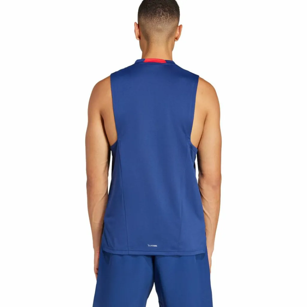 adidas Tops & Tanks<· D4T HERITAGE dark blue-chalk white