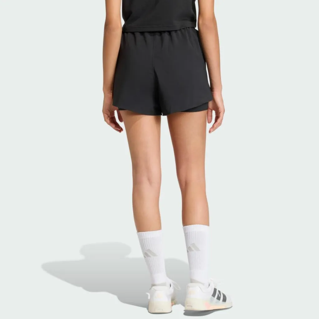 adidas Hosen<· D4T Workout Go To 2in1 Shorts Black