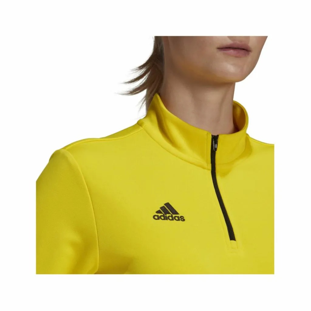 adidas Fußball|Pullover & Sweats<· Entrada 22 HalfZip Sweatshirt Damen gelbschwarz