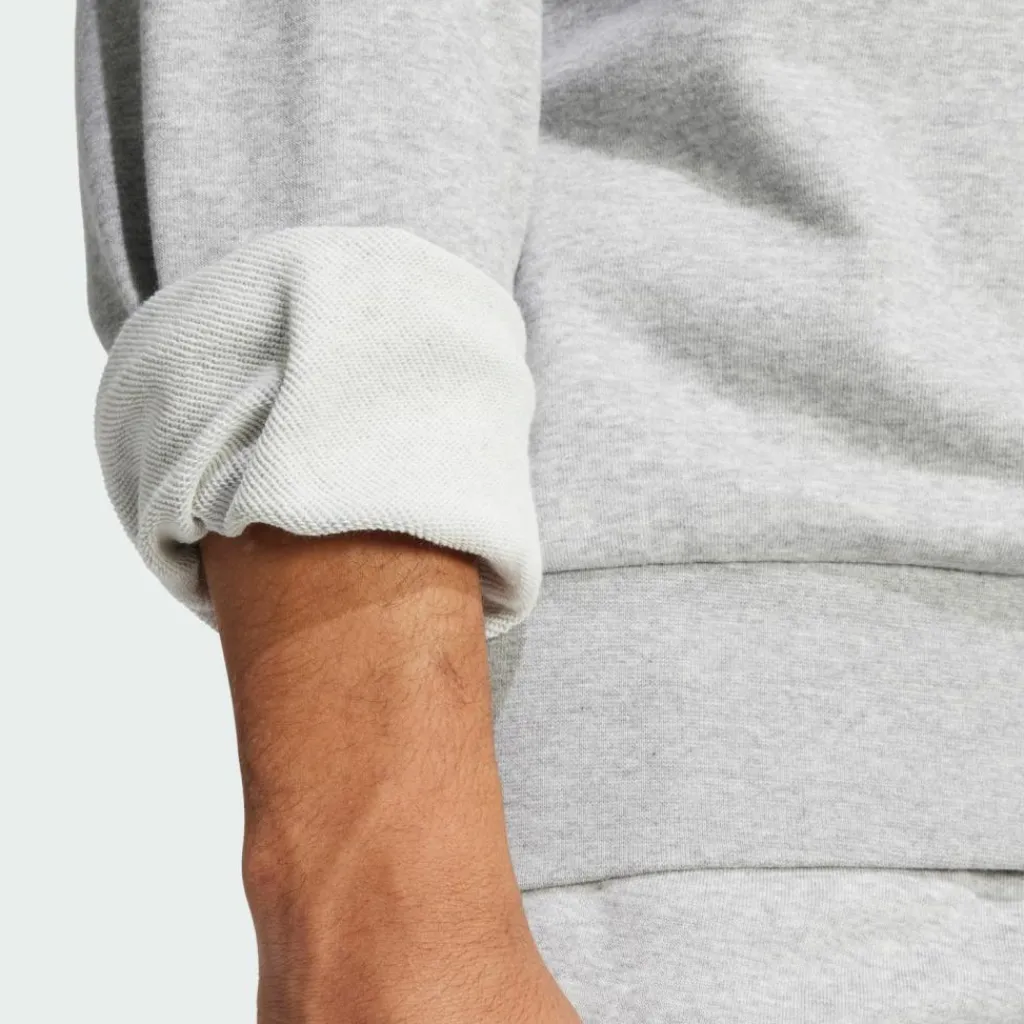 adidas Pullover & Sweats<· Essentials Big Logo French Terry Medium Grey Heather / Black