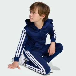 adidas Pullover & Sweats<· Essentials Kids Trainingsanzug Dark Blue / White
