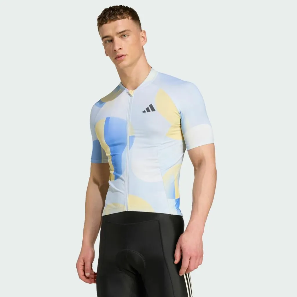 adidas Radsport|Trikots<· Essentials 3-Streifen Light In Motion Halo Blue