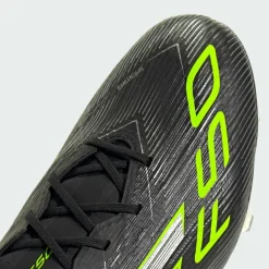 adidas Fußballschuhe|Fußballschuhe<· F50 Elite Fußballschuhe für feste Böden Core Black / Iron Metallic / Lucid Lemon