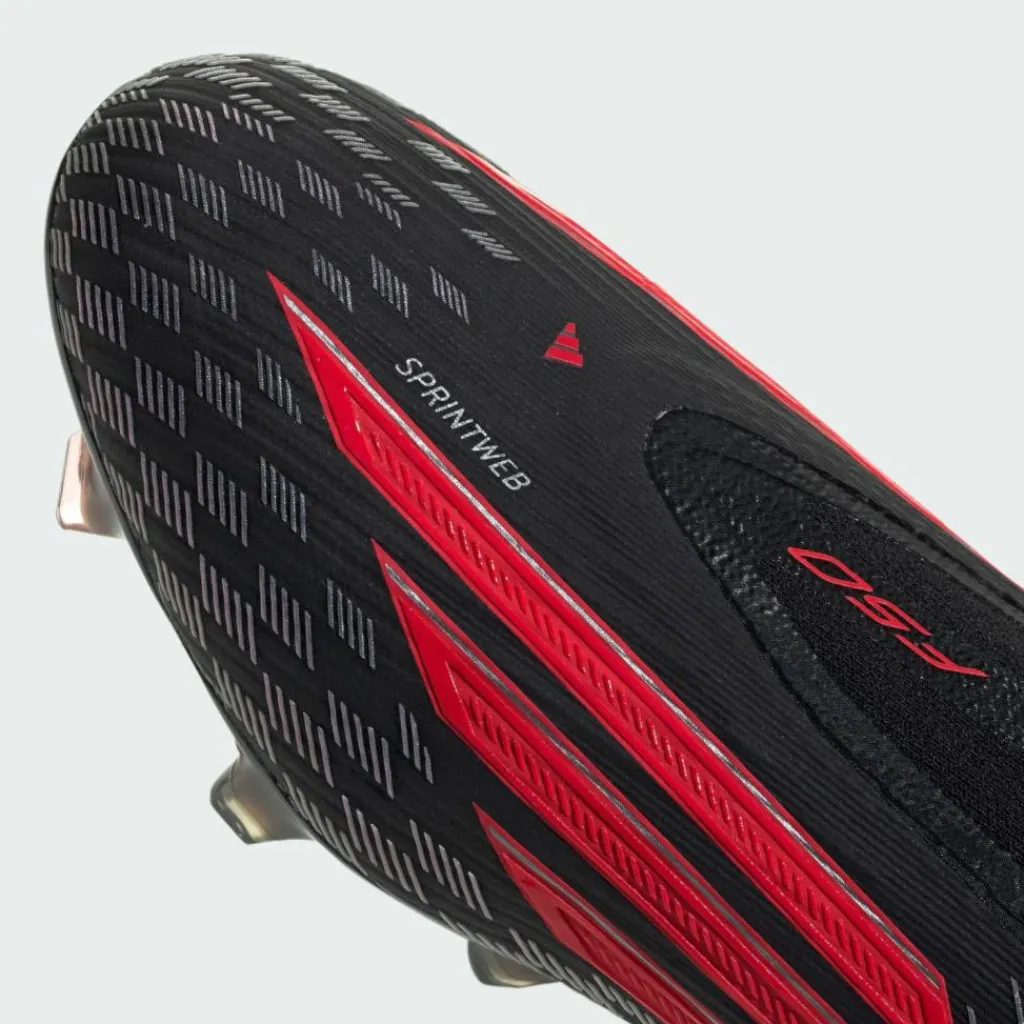 adidas Fußballschuhe|Fußballschuhe<· F50 ELITE Laceless Firm Ground Core Black / Lucid Red / Core Black