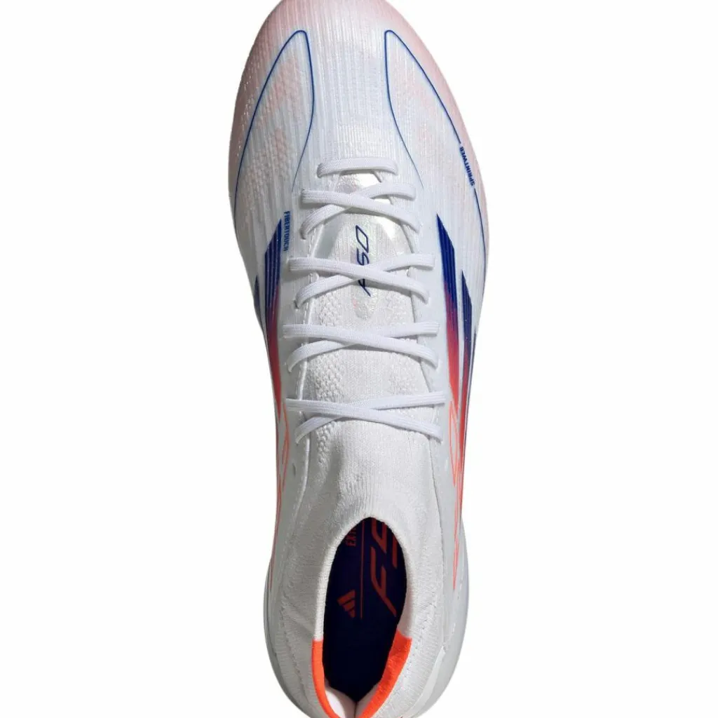 adidas Fußballschuhe<· F50 ELITE MID FG W ftwr white-lucid blue-solar red